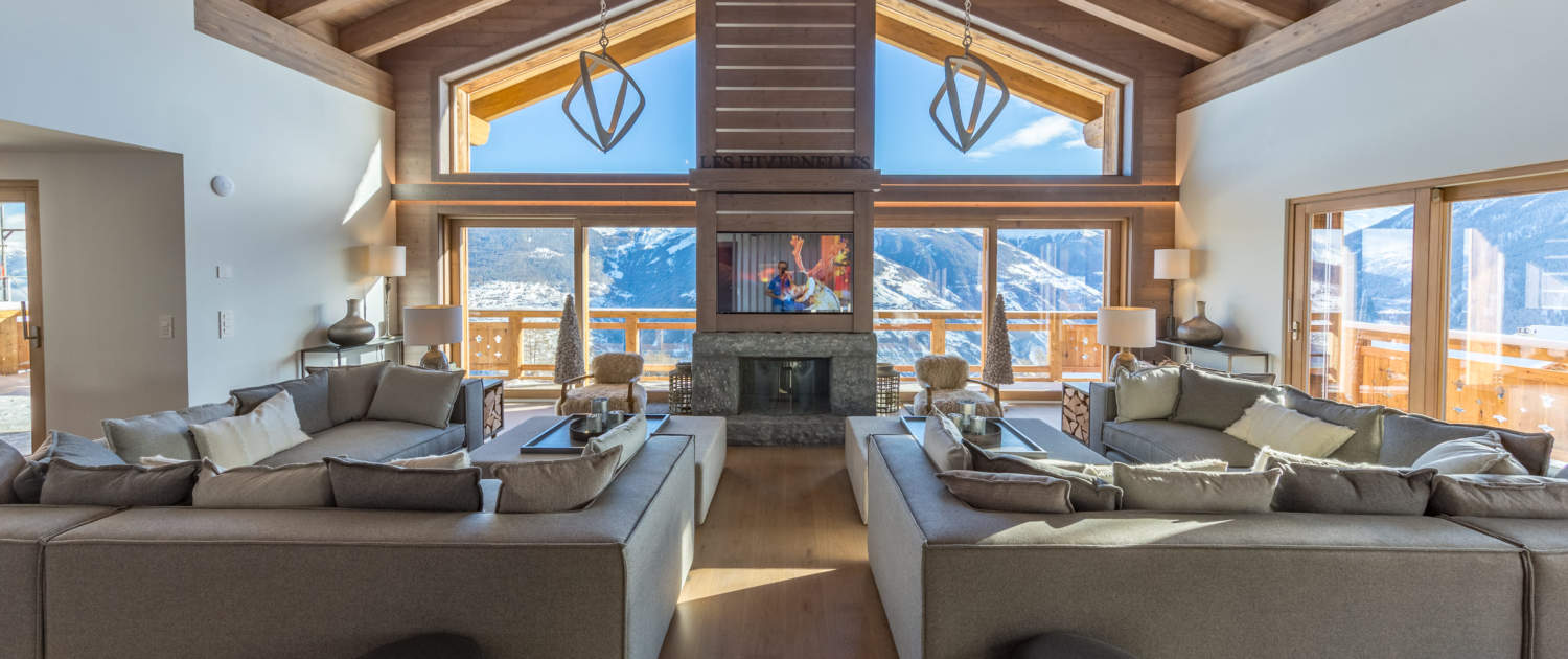 5DM38745-HDR Living Room - Chalet & Residence Dixence Resort