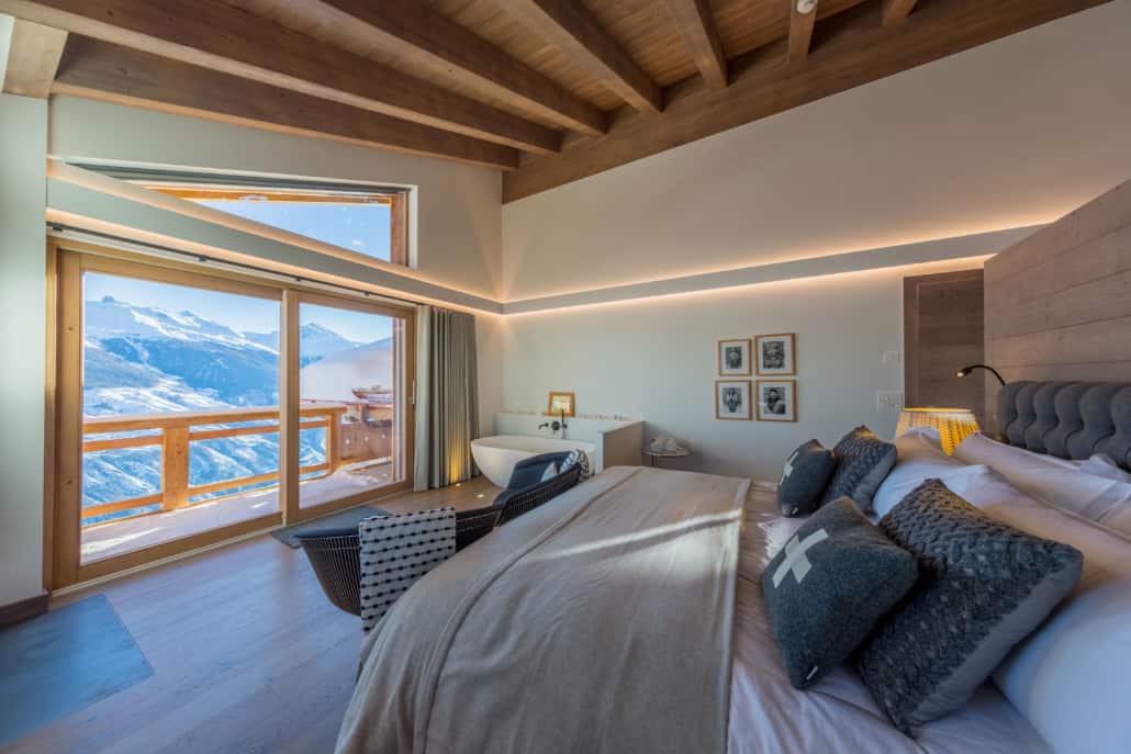 Chambre_Roger Maquette Chambre | Chalet Dixence Resort à vendre en Valais