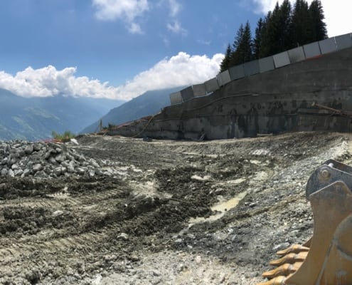 Chantier 2018 projet Dixence Resort en Valais